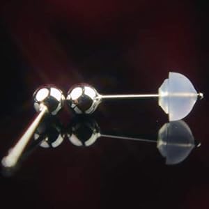 Amazon | セカンドピアス プラチナ 軸太 Pt900プラチナ丸玉